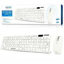 Teclado e Mouse Sem Fio 2.4ghz Branco - BK-S1000