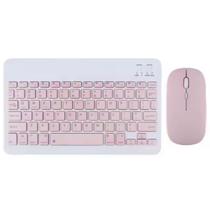 Teclado e Mouse Sem Fio Bluetooth Recarregável Rosa