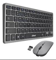 Teclado e Mouse sem fio bluetooth recarregável silencioso tablet celular notebook compacto pequeno - weibo