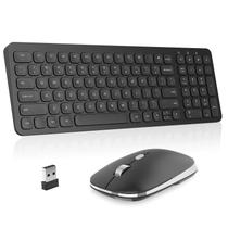 Teclado e mouse sem fio Combo cimetech Ultra Slim Black Teclado e mouse sem fio Combo cimetech Ultra Slim Black