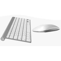 Teclado E Mouse Sem Fio Conexão 2.4ghz Para Notebook Desktop