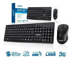 Teclado E Mouse Sem Fio Exbom Bk-s1000m