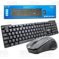 Teclado e mouse sem fio kit key-8389