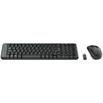 Teclado e mouse sem fio logitech mk220 usb cinza Teclado e mouse sem fio logitech mk220 usb cinza