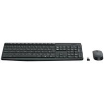 Teclado e mouse sem fio logitech mk235 usb cinza