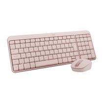 Teclado e mouse sem fio Logitech MK250 Rosa Apenas conexão Bluetooth sem USB Teclado e mouse sem fio Logitech MK250 Rosa Apenas conexão Bluetooth sem USB