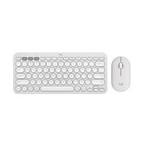 Teclado e Mouse Sem Fio Logitech Pebble 2 Combo - Silencioso, Portátil e Personalizável