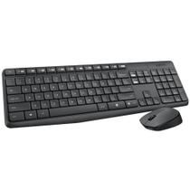 Teclado e Mouse - Sem fio - Logitech Wireless Combo MK235 - Preto - 920-007903