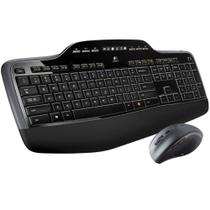 Teclado e Mouse - Sem fio - Logitech Wireless Desktop MK710 - 920-002416 (Layout Americano)