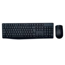 Teclado e Mouse Sem Fio Multi Multimidia, 1600 DPI, USB 2.4Ghz, com Pilhas, Preto - TC269