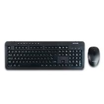 Teclado e Mouse Sem Fio Multi, Recarregavel, Conexão 2.4Ghz e USB, Preto - TC250