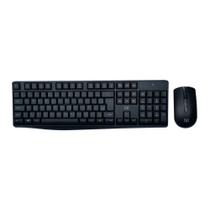 Teclado e Mouse Sem Fio Multilaser CS100 TC270 Preto 1600 DPI, Slim, USB 2.4GHz