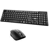 Teclado e Mouse Sem Fio Multilaser Multimidia Preto USB