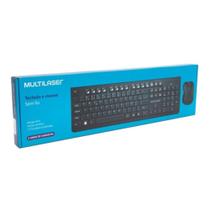 Teclado e Mouse - Sem Fio - Multilaser - TC212 - Preto