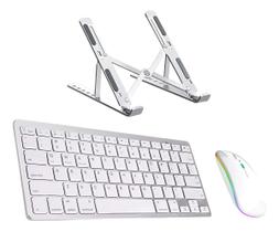 Teclado E Mouse Sem Fio P/ Notebook Dell Inspiron + Suporte