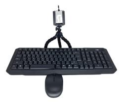 Teclado E Mouse Sem Fio Wirelless Notebook Pc + Brinde