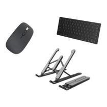 Teclado E Mouse Slim + Suporte Para Notebook Inspiron
