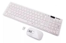 Teclado e mouse ultra fino thin fashion wireless Teclado e mouse ultra fino thin fashion wireless