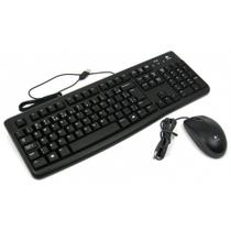 Teclado e Mouse - USB - Logitech Desktop Combo MK120 - Preto - 920-004429