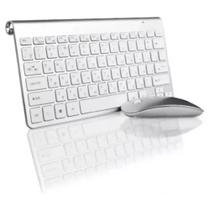 Teclado E Mouse Usb S/ Fio Português Brasil Abnt2 Macbook