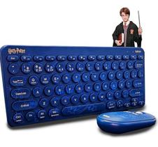 Teclado e Mouse Wireless e Bluetooth Harry Potter