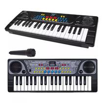 Teclado Elétrico Musical Infantil C/ Microfone Pilhas 37 Teclas - DM Toys Teclado Elétrico Musical Infantil C/ Microfone Pilhas 37 Teclas - DM Toys