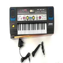 Teclado Elétrico Musical Infantil com microfone e fonte Teclado Elétrico Musical Infantil com microfone e fonte