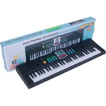 Teclado Eletrônico Brinquedo Infantil Piano Microfone Música