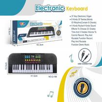 Teclado Eletrônico com Microfone 37 Teclas Preto TK-AB4806 - Toy King