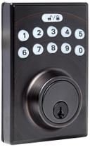 Teclado eletrônico Deadbolt Door Lock Amazon Basics, pacote com 1