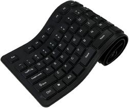 Teclado Emborrachado Resistente à Água - Preto - Borracha