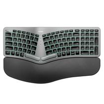 Teclado ergonômico sem fio Nulea RT05 Split com apoio para pulso