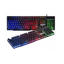 Teclado Exbom Gamer Semi Mecanico Rgb Abnt2 Bk-151C