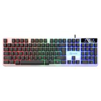 Teclado, fio, USB, PC para jogos, arco-íris, LED, retroiluminado