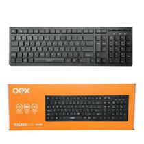 Teclado Flat Multimídia com Cabo USB - OEX TC300