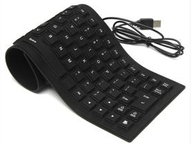 Teclado Flexível De Silicone Usb Dobrável Notebook Pc Tablet - DUKIE