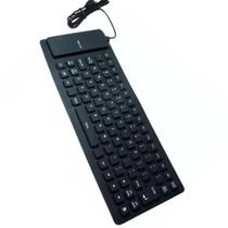Teclado Flexível USB DK-14 Portátil e Prático para Qualquer Computador