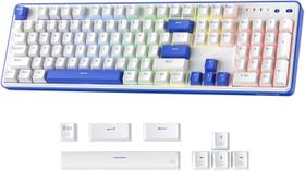 Teclado Game Redragon Faye Pro K685WB RGB Switch Red Sem Fio cor:branco/azul Teclado Game Redragon Faye Pro K685WB RGB Switch Red Sem Fio cor:branco/azul