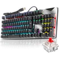 Teclado Gamer 100% Mecânico Rgb Antighosting Switch Blue e Red Switch:Red Teclado Gamer 100% Mecânico Rgb Antighosting Switch Blue e Red Switch:Red