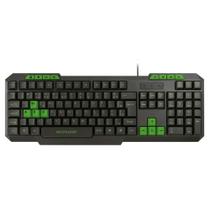 Teclado gamer all green multilaser usb green lux