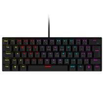 Teclado Gamer Anihi Vinik, Mecânico 60%, Switch Blue, LED Rainbow, Preto - ANIHIBKBL Teclado Gamer Anihi Vinik, Mecânico 60%, Switch Blue, LED Rainbow, Preto - ANIHIBKBL