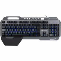 Teclado Gamer Armor Abnt2 Multimidia Led 7 Cores 1.8 M Usb Sensacao Mecanica Apoio De Pulso Magnetico - Gt500 F018