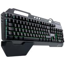 Teclado Gamer Armor Abnt2 Multimidia Led 7 Cores 1.8 M Usb Sensacao Mecanica Apoio De Pulso Magnetico - Gt500