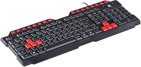 Teclado gamer basico vinik usb dragon v2 vx gaming, cor preto e vermelho