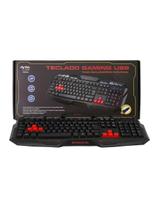 Teclado Gamer Braview TCO-801 Multimídia Usb Verde