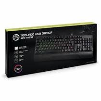 Teclado Gamer BrazilPC BPC-K1038 USB ABNT2 RGB Rainbow 107 Teclas Anti-Ghosting Cabo 1,5m