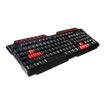 Teclado Gamer C3 TECH KG-10BK Multimidia Preto e Vermelho