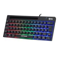 Teclado Gamer Centauri Mini, 67 Teclas Membrana, Iluminação RGB, Anti-Ghosting, ABNT2, Preto, TGCT, ELG Teclado Gamer Centauri Mini, 67 Teclas Membrana, Iluminação RGB, Anti-Ghosting, ABNT2, Preto, TGCT, ELG