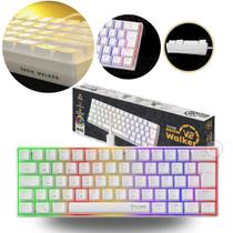 Teclado Gamer Clanm 60 V2 Snow Walker Rgb Switch Red Mecânico