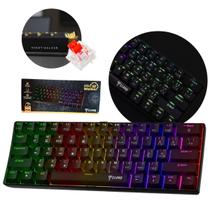 Teclado Gamer Clanm 61 Teclas Mecânico Night Walker V2 Rgb Switch Red